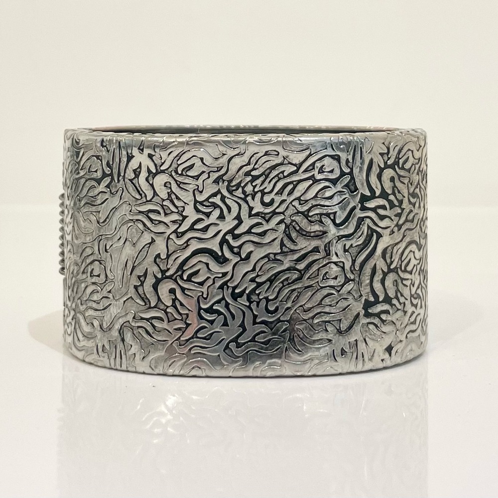 Cuff Bracelet Hinged Metal - 2” x 2 1/2” x 1.5” tall